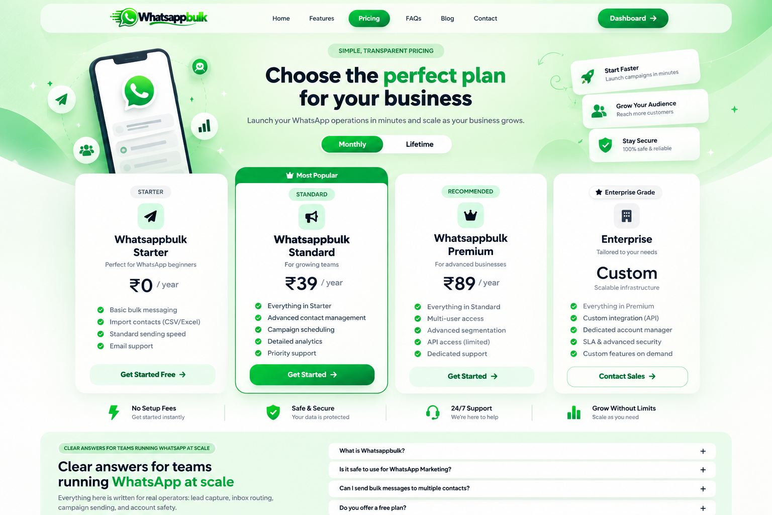 Website Builder Dashboard Preview